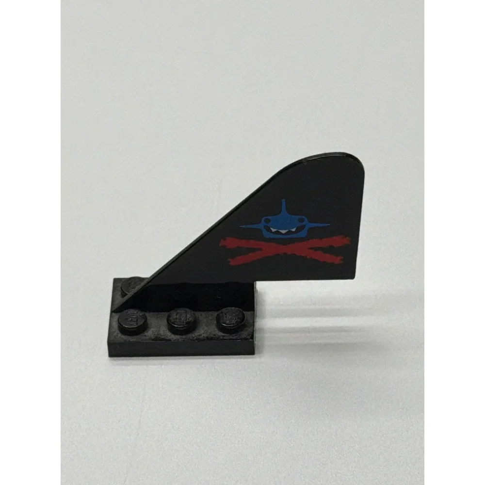 LEGO 3587pb02 Tail with Rounded Top Aquazone‎ Aquashark Blue Black